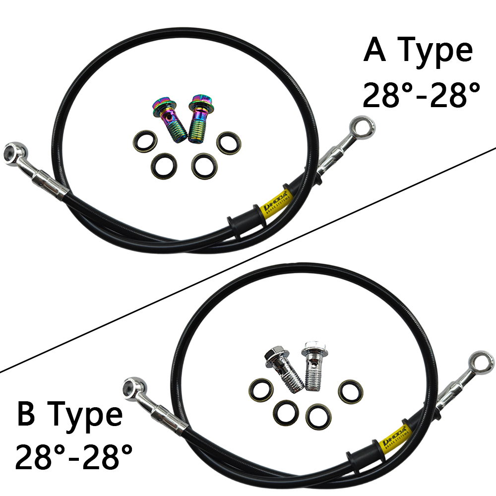 28 ° -28 °   مجموعة خطوط زيت ا - مراجعة Brake Line Motorcycle وسعره