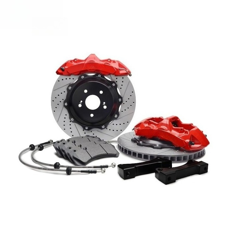 طقم فرامل أمامي كبير مع 6 مكاب - مراجعة Brake Rotor وسعره