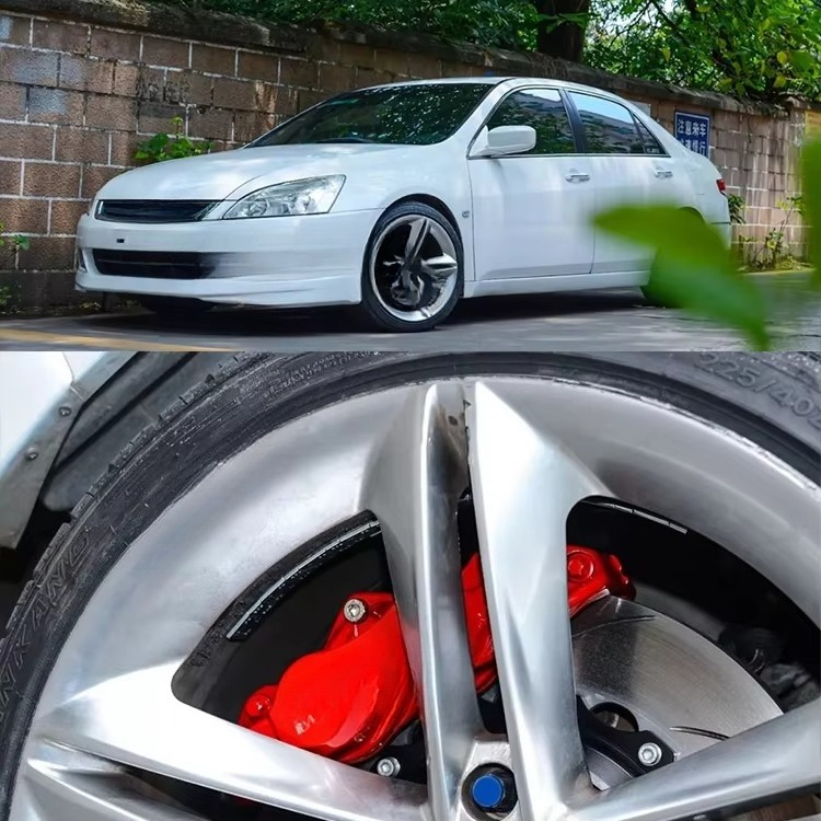 طقم فرامل أمامي كبير مع 4 مكاب - مراجعة Brake Rotor وسعره
