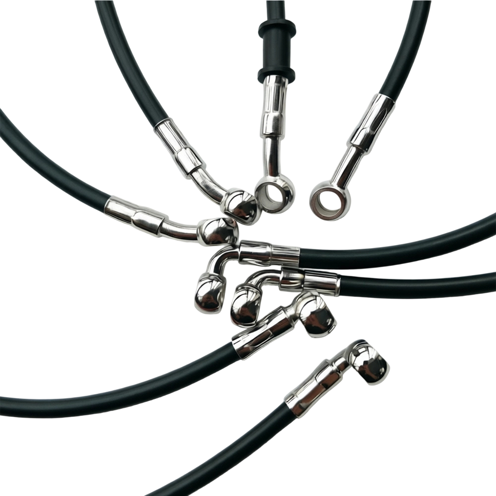 أسود 28 ° -90 °   خرطوم فرامل  - مراجعة Motorcycle Brake Cable وسعره