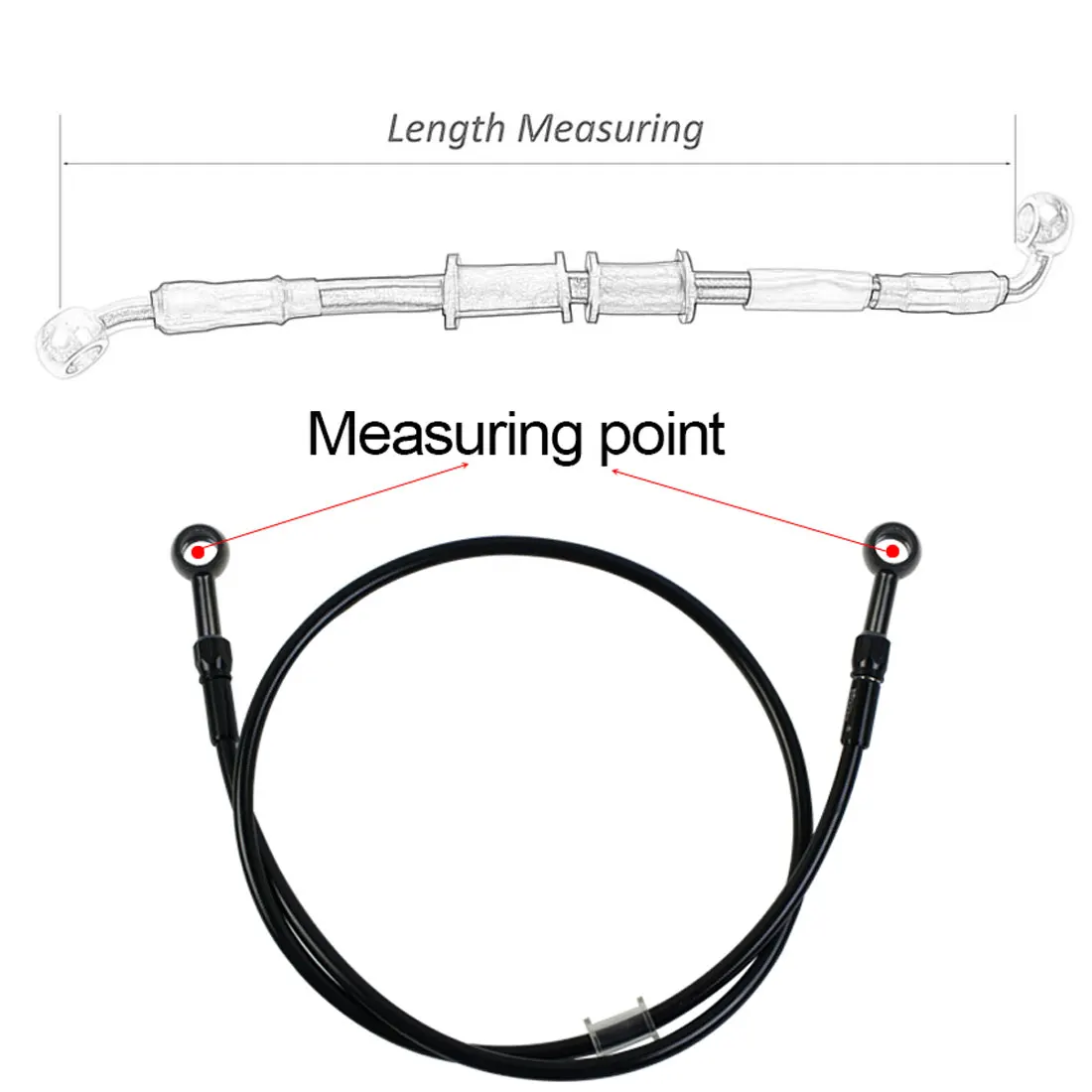AN3 مضفر خرطوم الفرامل دراجة ن - مراجعة Brake Line Motorcycle وسعره
